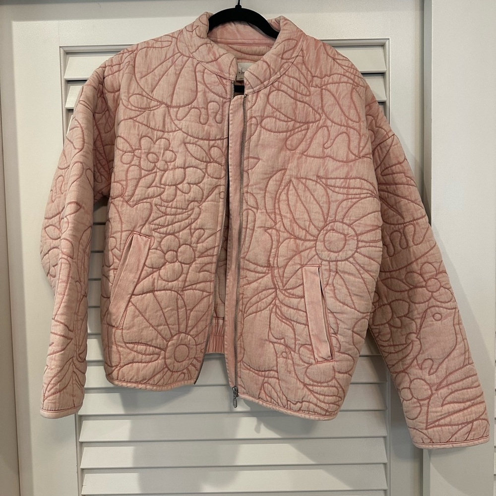 Floral Quilted Jacket - Pink